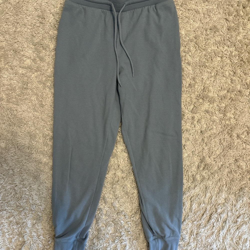 Sunday Best Gray Sweatpants with Elastic Waistband